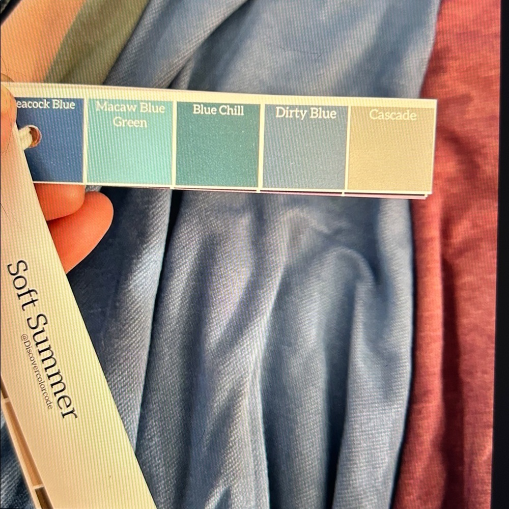 Soft Summer Color Swatch Fan Deck - Personal Color Seasonal analysis - Picture 8 of 14